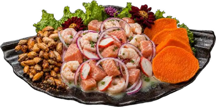 CEVICHE MIXTO DE SALMÓN